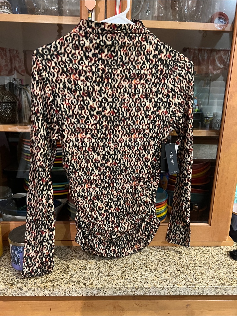 Liverpool Men’s Long-Sleeve Printed Shirt - Black, Cream, Red